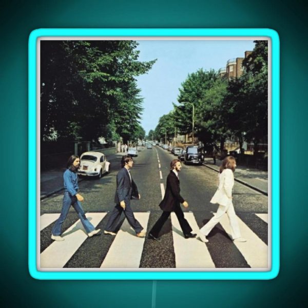 The Beetles Album Cover RGB Neon Sign