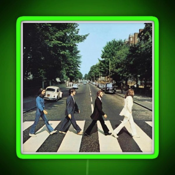 The Beetles Album Cover RGB Neon Sign