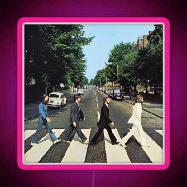 The Beetles Album Cover RGB Neon Sign