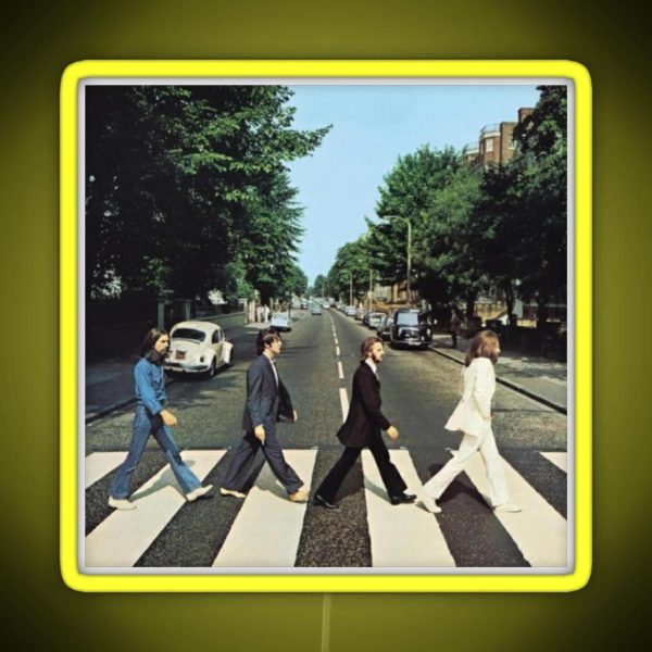 The Beetles Album Cover RGB Neon Sign