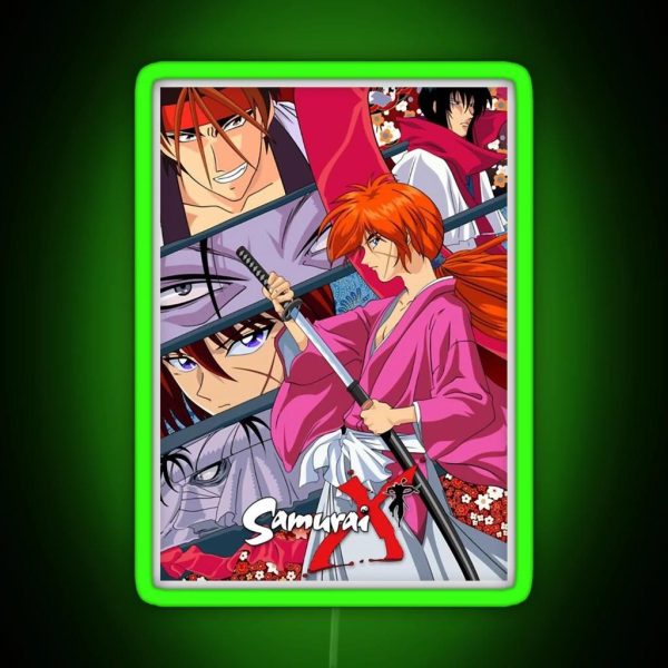 The Best Men Women Rurouni Otaku Kenshin Vintage Style RGB Neon Sign