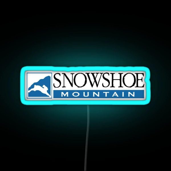 The Best Snowshoe Mountain Ever RGB Neon Sign