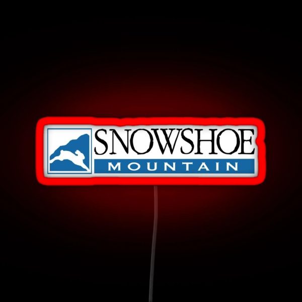 The Best Snowshoe Mountain Ever RGB Neon Sign