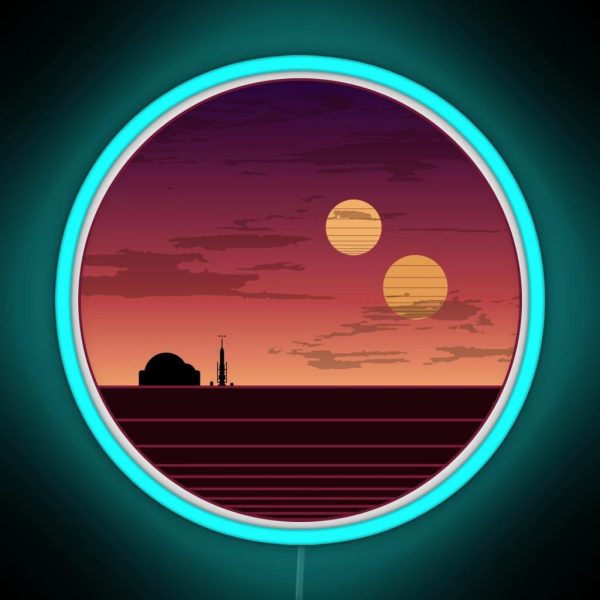 The Binary Sunset RGB Neon Sign