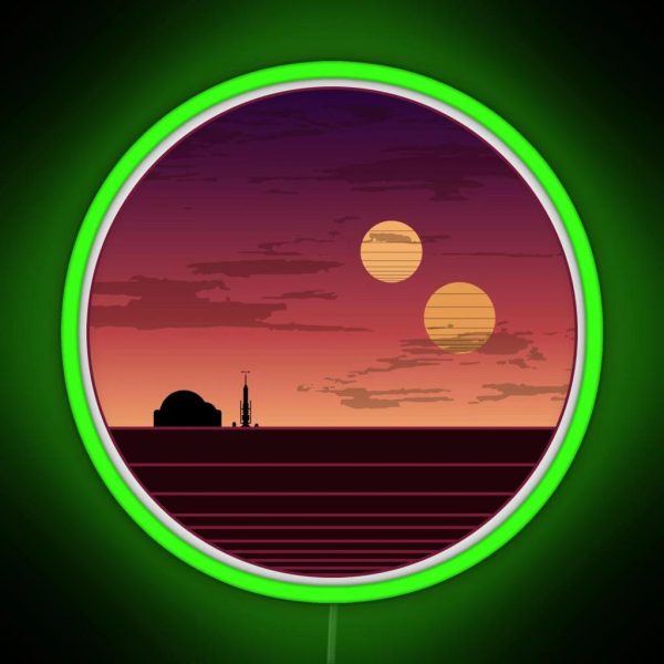The Binary Sunset RGB Neon Sign
