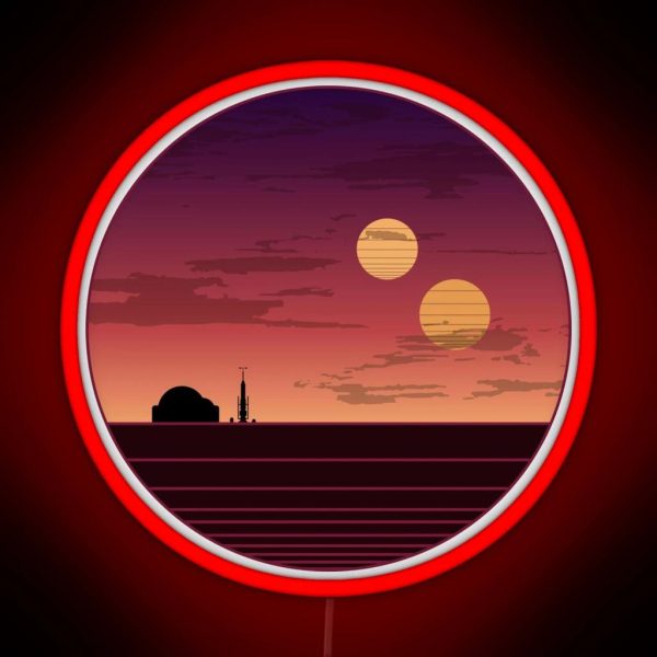 The Binary Sunset RGB Neon Sign
