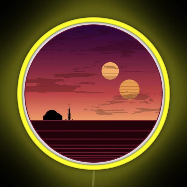 The Binary Sunset RGB Neon Sign