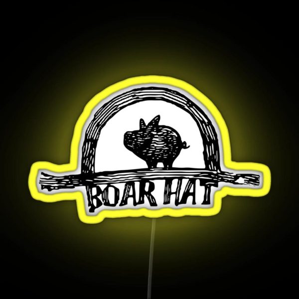 The Boarhat Bar Logo Led RGB Neon Sign