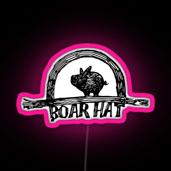 The Boarhat Bar Logo RGB Neon Sign
