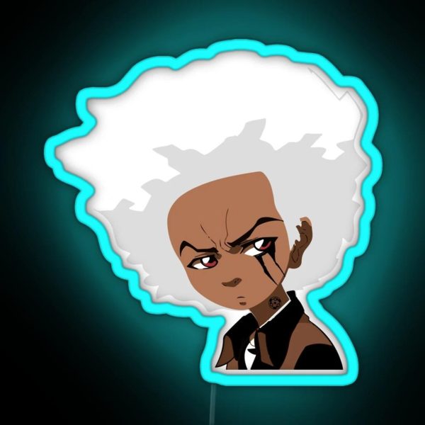 The Boondocks Huey Freeman RGB Neon Sign