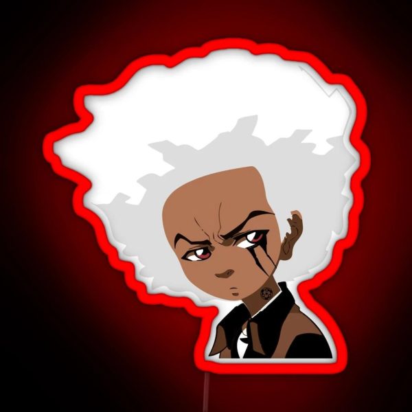 The Boondocks Huey Freeman RGB Neon Sign