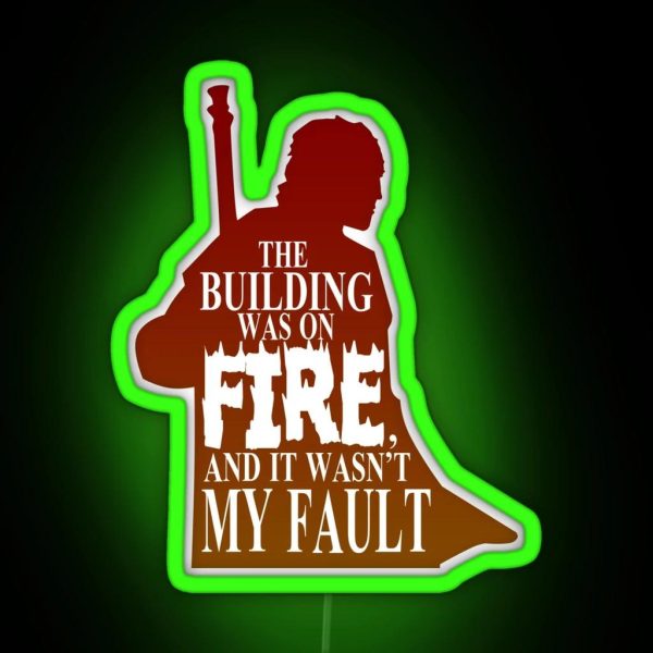 The Building Was On Fire RGB Neon Sign
