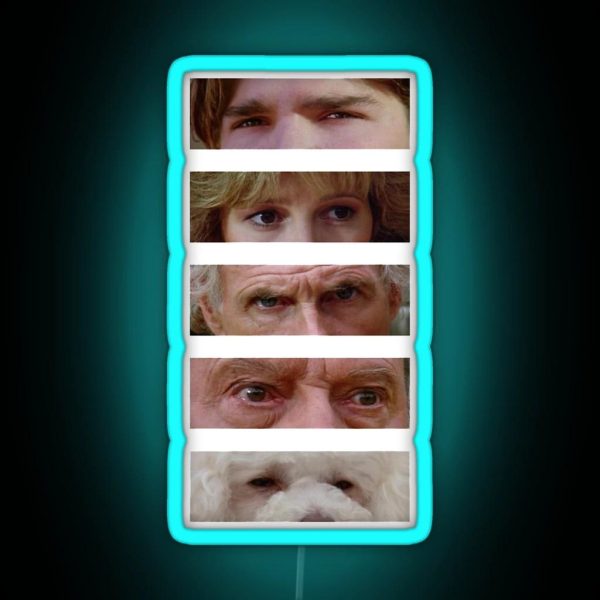 The Burbs Stare Staredown Collage RGB Neon Sign