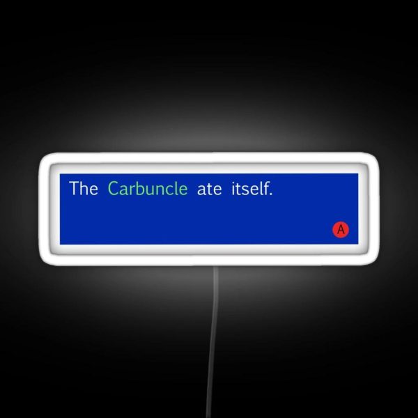The Carbuncle Ate Itself Gamegrumps Sonic Shuffle RGB Neon Sign