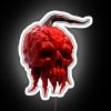 The Carolina Reaper neon sign in vibrant RGB colors against a white background.