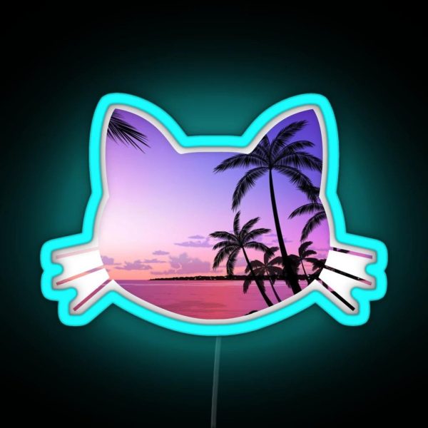 The Cat Chill RGB Neon Sign
