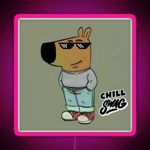 The Chill Guy Swag Chill Swag RGB Neon Sign