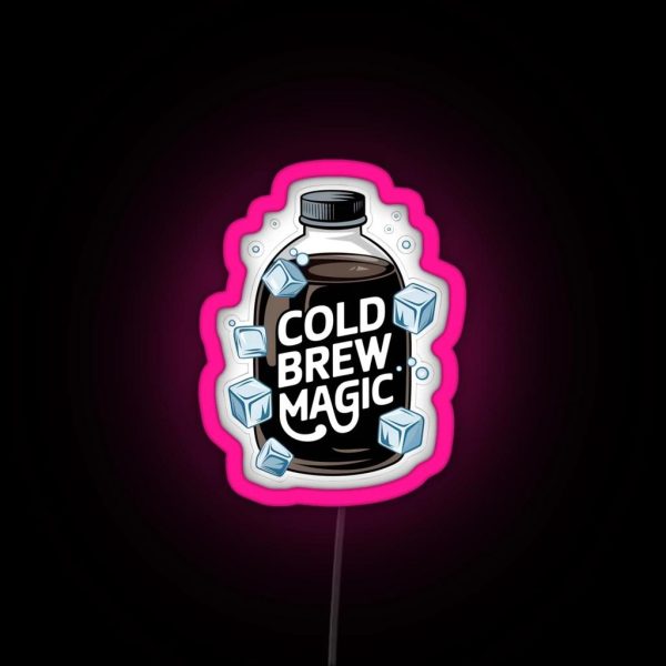 The Cold Brew Magic RGB Neon Sign