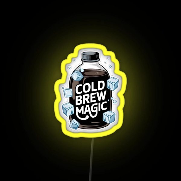 The Cold Brew Magic RGB Neon Sign