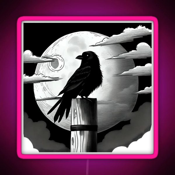 The Crow RGB Neon Sign