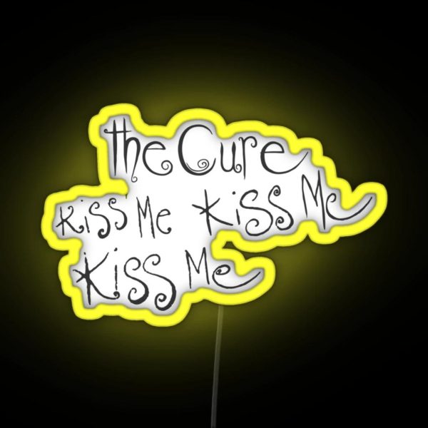 The Cure Kiss Me Kiss Me Kiss Me RGB Neon Sign