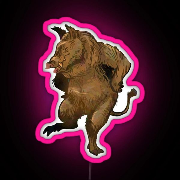 The Dancing Boar RGB Neon Sign