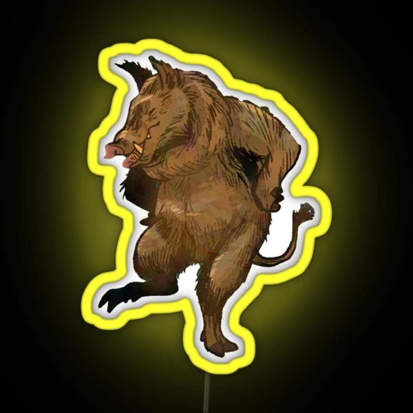 The Dancing Boar RGB Neon Sign