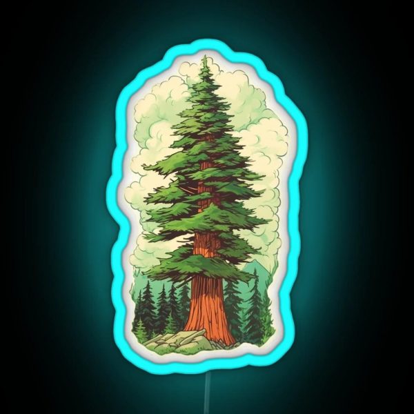 The Daring Douglas Fir RGB Neon Sign