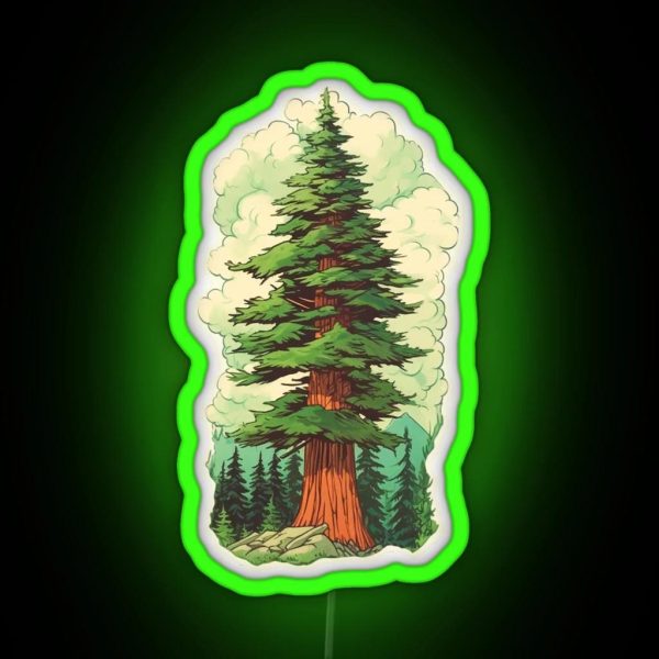 The Daring Douglas Fir RGB Neon Sign