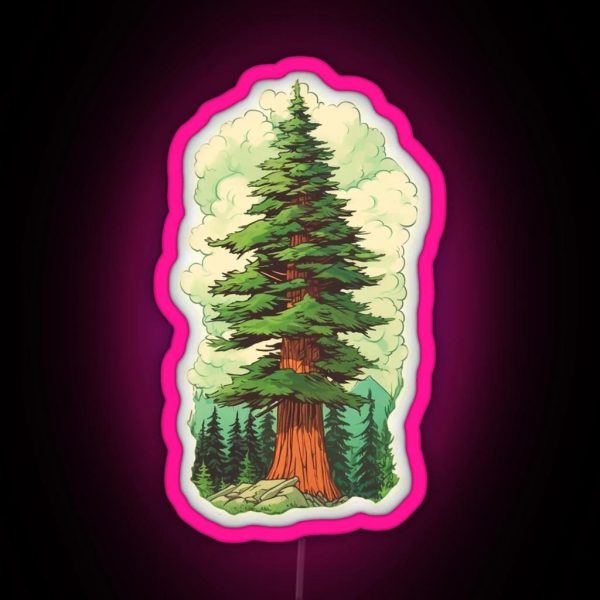 The Daring Douglas Fir RGB Neon Sign