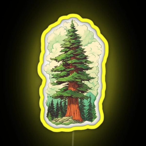 The Daring Douglas Fir RGB Neon Sign