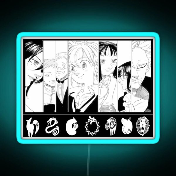 The Deadly Seven Sins RGB Neon Sign