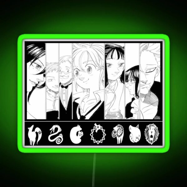 The Deadly Seven Sins RGB Neon Sign