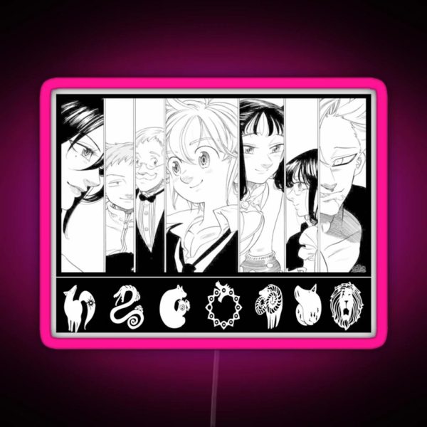 The Deadly Seven Sins RGB Neon Sign