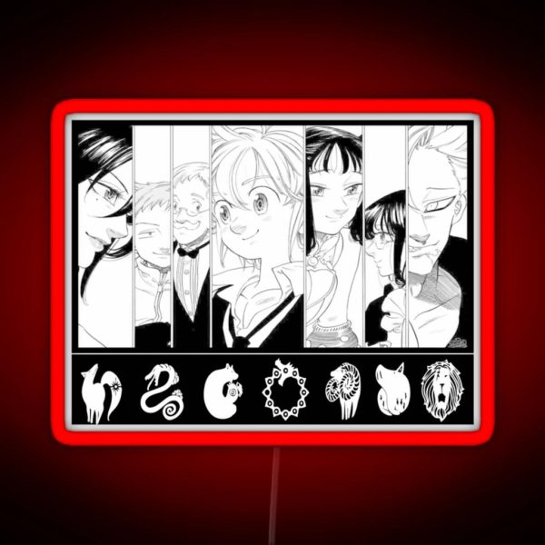 The Deadly Seven Sins RGB Neon Sign