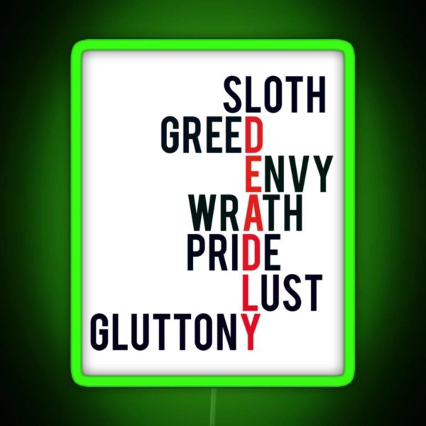 The Deadly Sins RGB Neon Sign