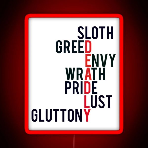 The Deadly Sins RGB Neon Sign