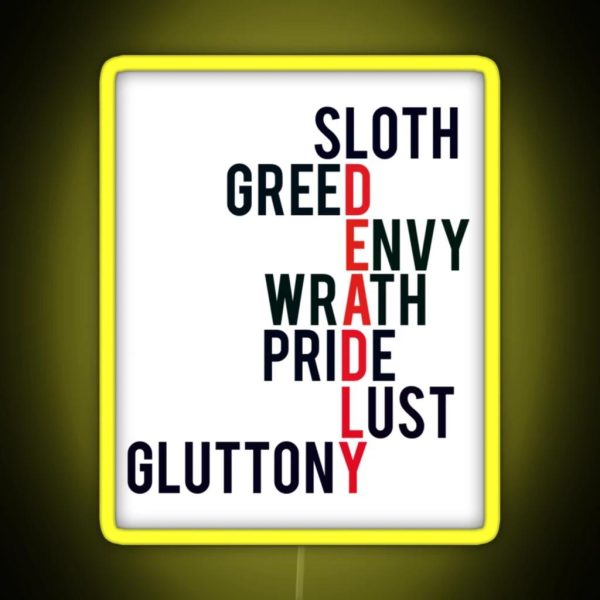 The Deadly Sins RGB Neon Sign
