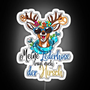 The Deer Still Wears Lederhosen RGB Neon Sign