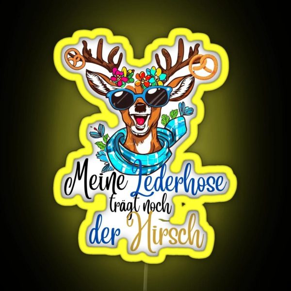 The Deer Still Wears Lederhosen RGB Neon Sign