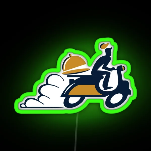 THE DELIVERY BIKER RGB Neon Sign