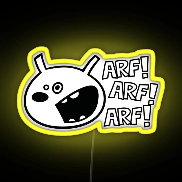 The Dog Barks ARF ARF ARF RGB Neon Sign