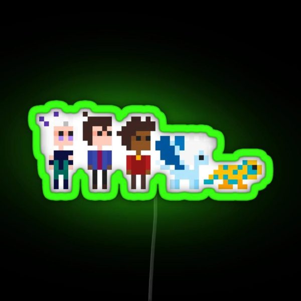 The Dragon Prince Minimal Pixilart RGB Neon Sign