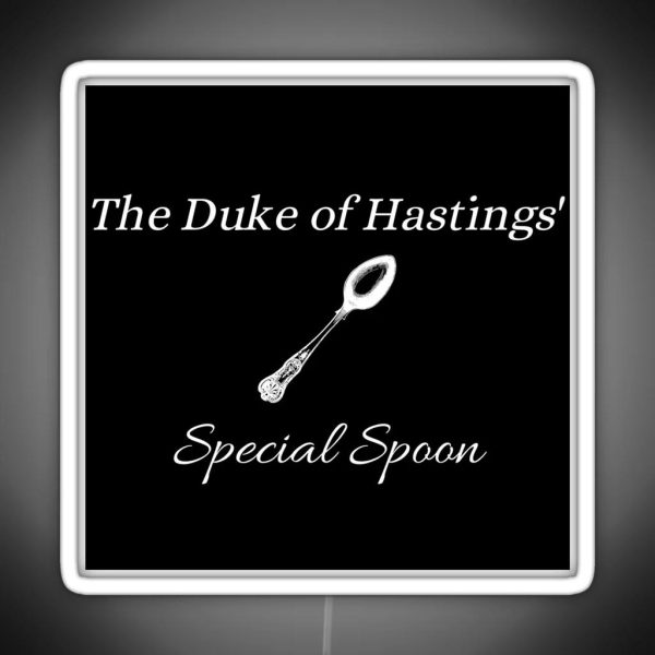 The Duke Of Hastings Spoon Black RGB Neon Sign