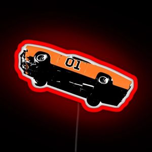 The Dukes Of Hazzard General Lee Led RGB Neon Sign