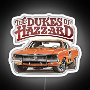 The Dukes Of Hazzard General Lee RGB Neon Sign