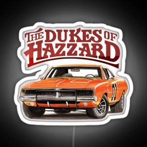 The Dukes Of Hazzard General Lee RGB Neon Sign