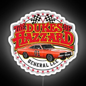 The Dukes Of Hazzard General Lee RGB Neon Sign