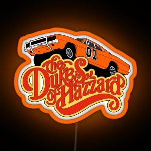 The Dukes Of Hazzard Logo RGB Neon Sign