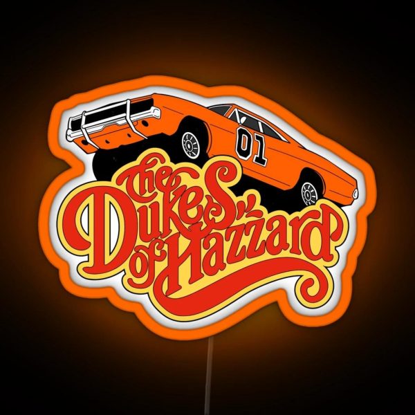 The Dukes Of Hazzard Logo RGB Neon Sign